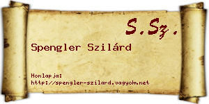 Spengler Szilárd névjegykártya