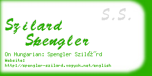 szilard spengler business card